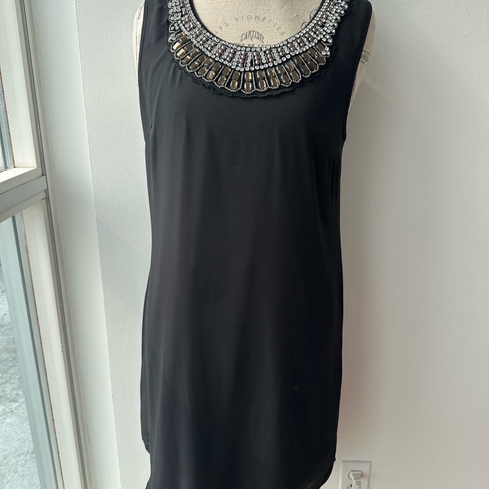 VILA Black Embellished Dress